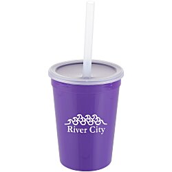 Value Stadium Cup with Lid & Straw - 12 oz.