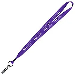 Economy Lanyard - 3/4" - Metal Bulldog Clip