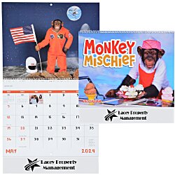 Monkey Mischief Appointment Calendar - Spiral