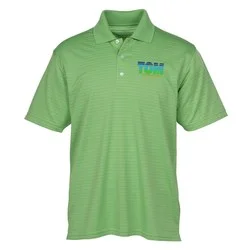 Vansport Textured Stripe Performance Polo -Men's - Closeout