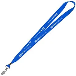 Lanyard with Metal Bulldog Clip - 3/4"