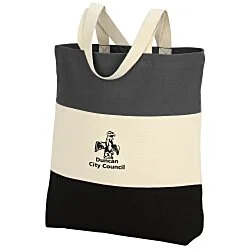 Tri-Colour Cotton Tote - 24 hr