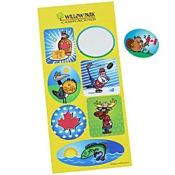 Super Kid Sticker Sheet - Canadian Fun