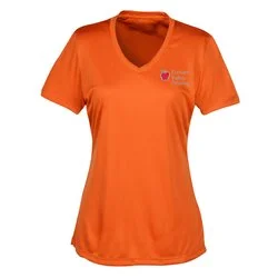 Pro Team Moisture Wicking V-Neck Tee - Ladies' - Embroidered