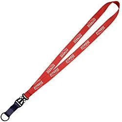 Mix and Match Econ Poly Lanyard - 3/4" - 38" - Metal Split Ring