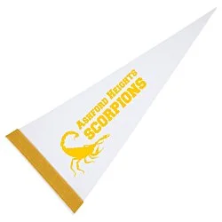 Pennant 8" x 18" - White