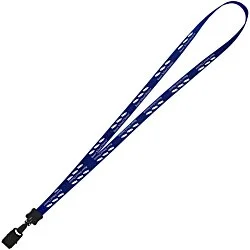 Smooth Nylon Lanyard - 1/2" - 34" - Large Metal Bulldog Clip