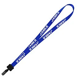 Smooth Nylon Lanyard - 3/4" - 32" - Plastic Bulldog Clip