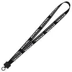 Smooth Nylon Lanyard - 3/4" - 34" - Plastic O-Ring