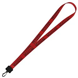 Smooth Nylon Lanyard - 3/4" - 34" - Plastic Swivel Snap Hook