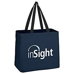 Side Pocket Polyester Tote