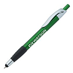 Simplistic Stylus Grip Pen - Metallic - Silver