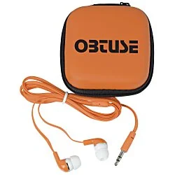 Colour Top Case with Colourful Ear Buds