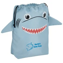 Paws and Claws Drawstring Gift Bag - Shark