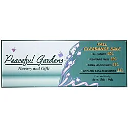 Value Indoor Banner - 3' x 8' - 24 hr