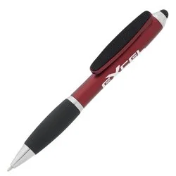 Curvy Stylus Twist Pen with Screen Cleaner