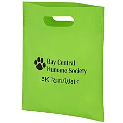 Non-Woven Cut-Out Handle Bag - 14" x 11"