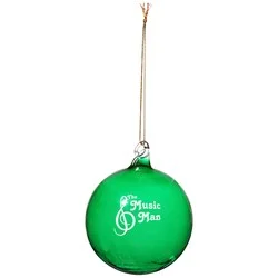 Hand Blown Glass Ornament - 3"