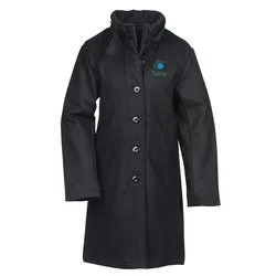Melton Wool Blend Town Coat - Ladies'