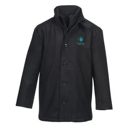 Melton Wool Blend Town Coat - Men's