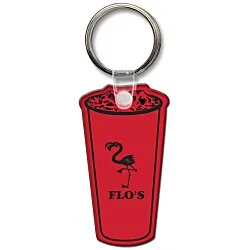 Beverage Cup Soft Keychain - Translucent