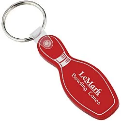 Bowling Pin Soft Keychain - Translucent