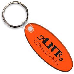 Small Oval Soft Keychain - Translucent