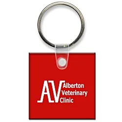 Small Square Soft Keychain - Translucent