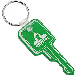 Square Head Key Soft Keychain - Translucent