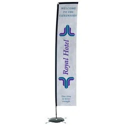 Indoor Rectangular Sail Sign - 14-1/2' - One Sided