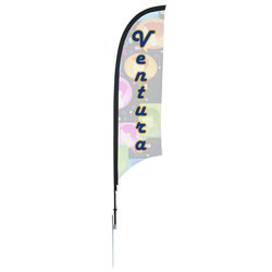 Outdoor Razor Sail Sign - 7' - One Sided