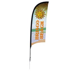 Outdoor Razor Sail Sign - 9' - One Sided