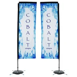 Indoor Rectangular Sail Sign - 10' - Two Sided