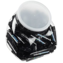 Non-SPF Black Tube Lip Balm Tub - 100-Pieces