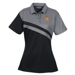 Diagonal Stripe Performance Polo - Ladies'