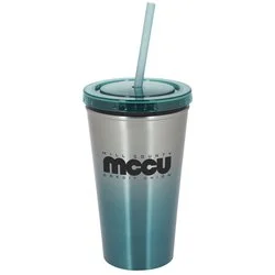 Chroma Stainless Tumbler with Straw - 16 oz.