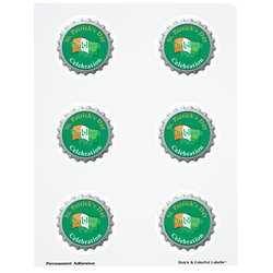 Quick & Colourful Sheeted Label - Circle - 2-1/2"
