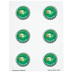 Quick & Colourful Sheeted Label - Circle - 2-1/2"