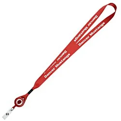 Retractable Polyester Lanyard - 3/4" - 32"