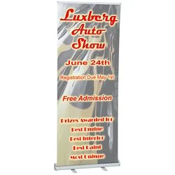 Value Polypropylene Retractable Banner Display - 31-1/2"