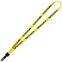 Lanyard - 5/8" - 34" - Plastic Bulldog Clip