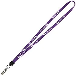 Lanyard - 5/8" - 34" - Snap with Metal Bulldog Clip