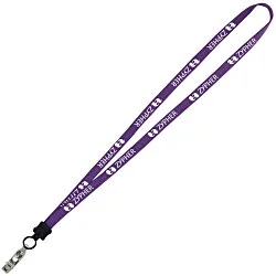 Lanyard - 5/8" - 36" - Snap with Metal Bulldog Clip