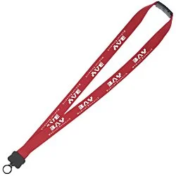 Lanyard with Neck Clasp - 7/8" - 32" - Plastic O-Ring