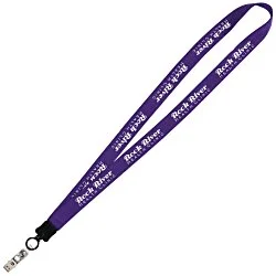 Big Lanyard - 7/8" - 32" - Snap with Metal Bulldog Clip