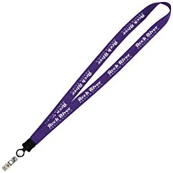 Big Lanyard - 7/8" - 34" - Snap with Metal Bulldog Clip