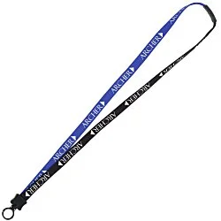 Two-Tone Cotton Lanyard - 5/8" - Plastic O-Ring