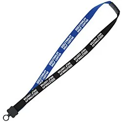 Two-Tone Cotton Lanyard - 7/8" - Plastic O-Ring