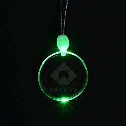 Light-Up Pendant Necklace - Circle