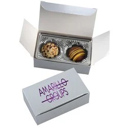 Truffles - 2-Pieces - Silver Box